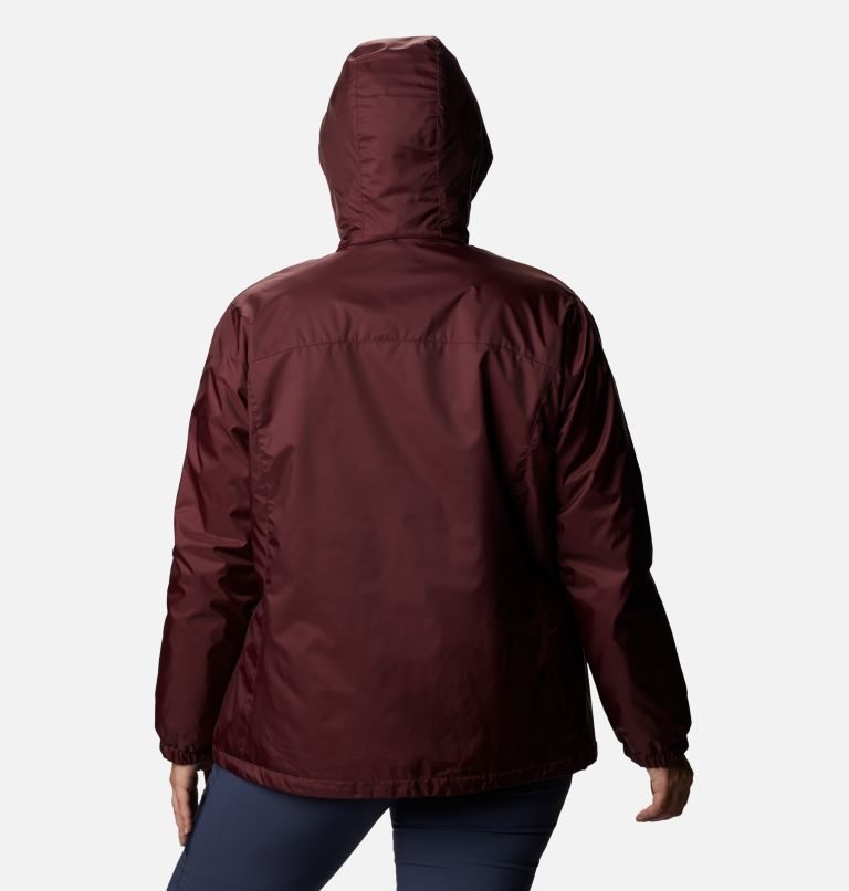 Women's Columbia Switchback Sherpa Lined Jackets Burgundy | Plus Size CA-W6C48